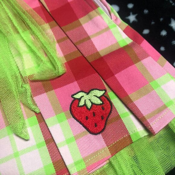 Dolls Kill For Fun's Sake Plaid Skirt - Picture 3 of 5